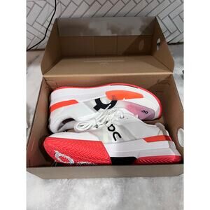 On Cloud THE ROGER Pro 2 Women’s 8.5 White Flame Tennis Shoes New w/ Box Rare